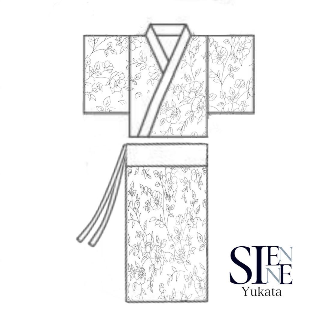 下駄無 SALE 二部式 セパレート浴衣 浴衣ジェンヌ 浴衣3点セット 簡単着付