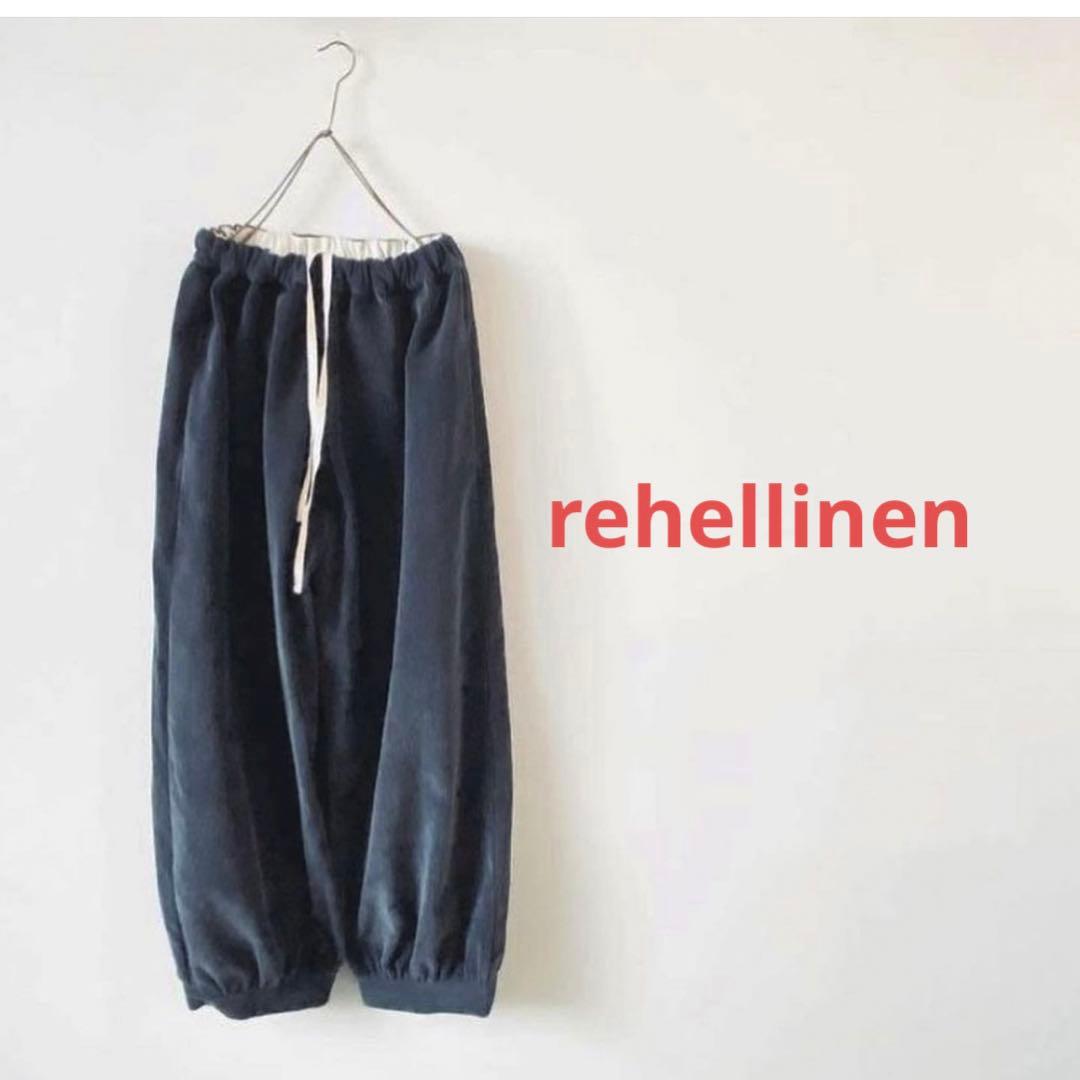 rehellinen puff pants corduroy ネイビー　L