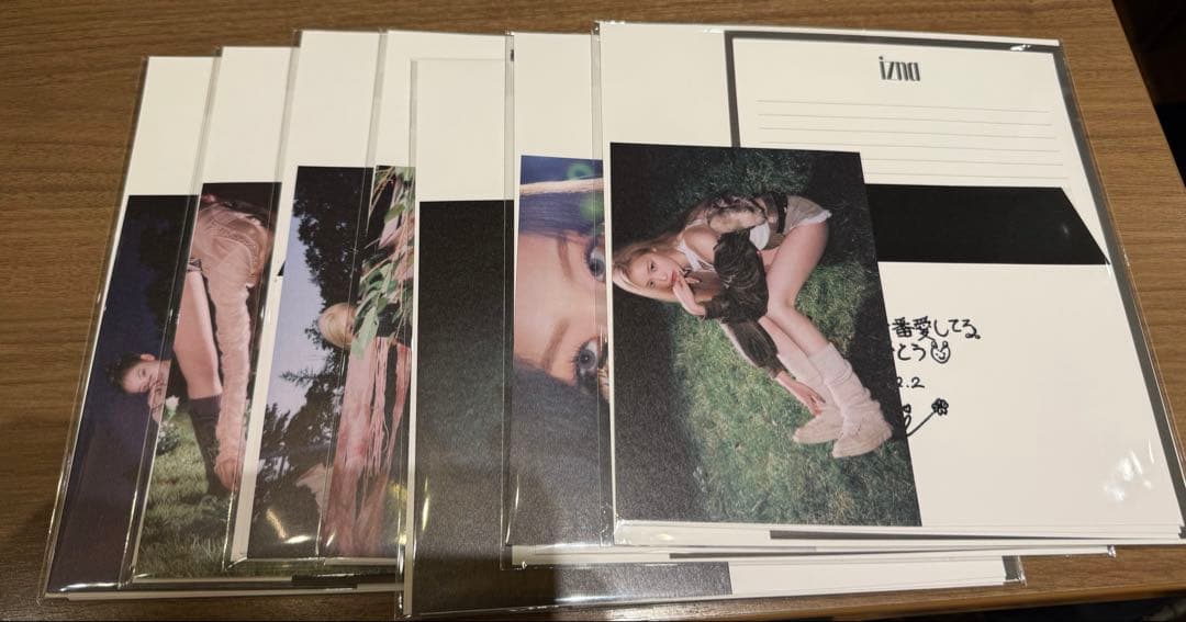 izna オフイベ限定 セルカフォトカード プレゼントお渡し 7枚コンプセット