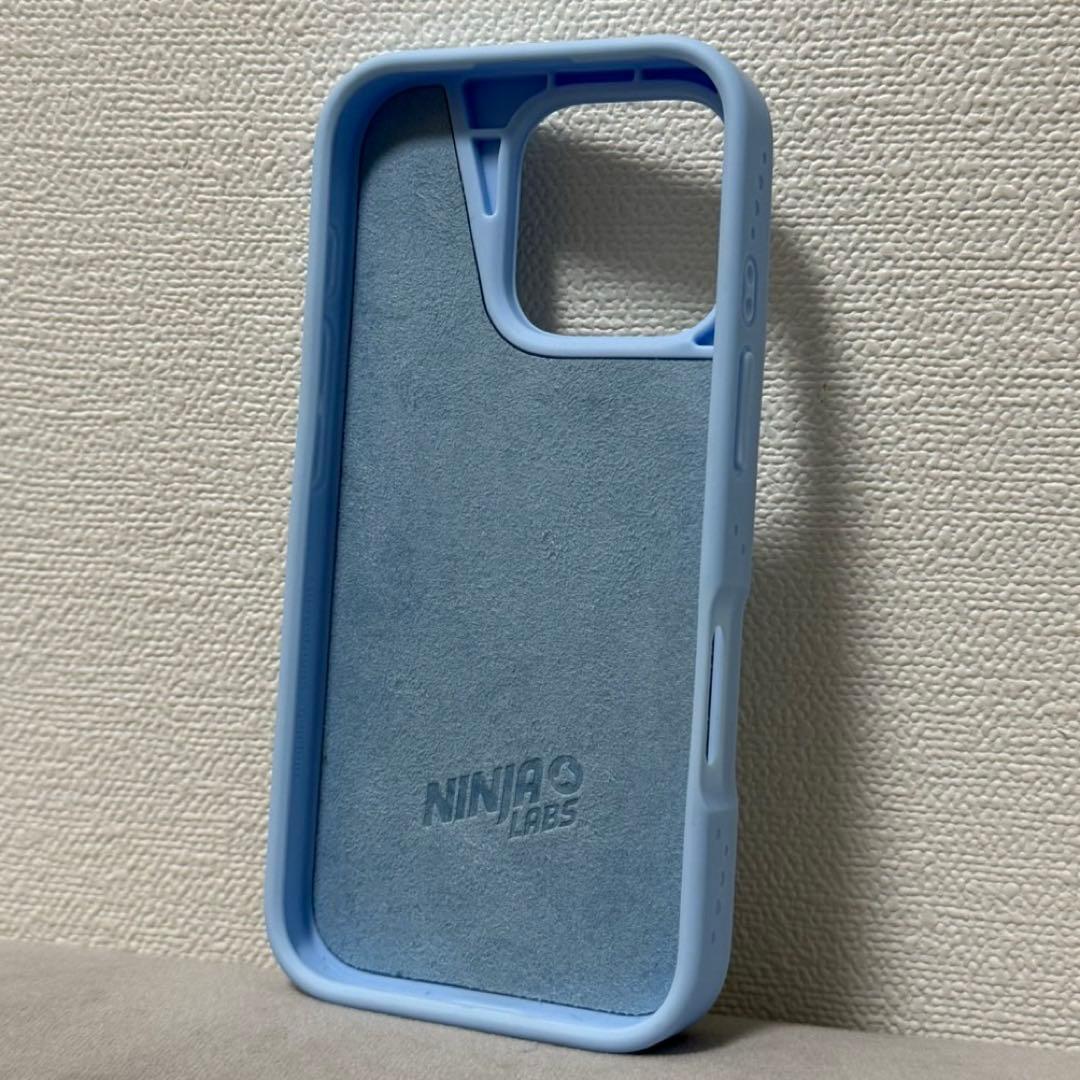 【未使用に近い】Ninja Labs ベビーブルー iPhone16proケース