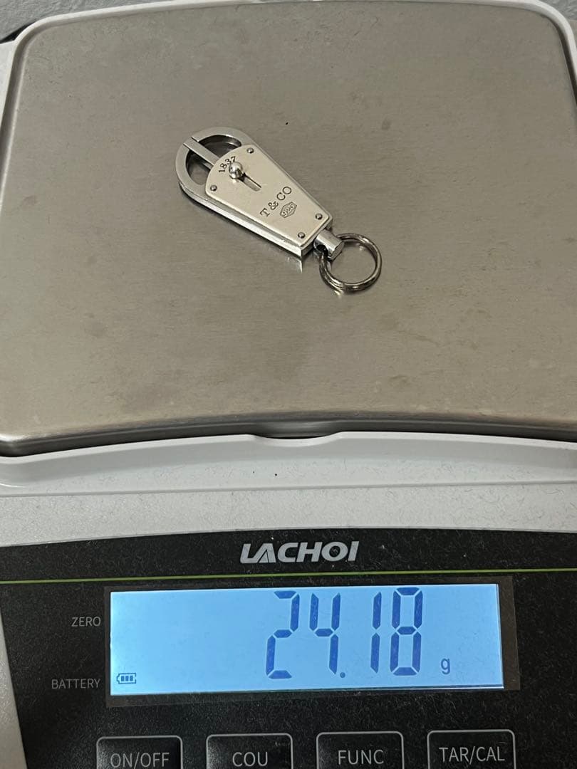 ティファニー TIFFANY 1837 バレット キーリング キーホルダー SV