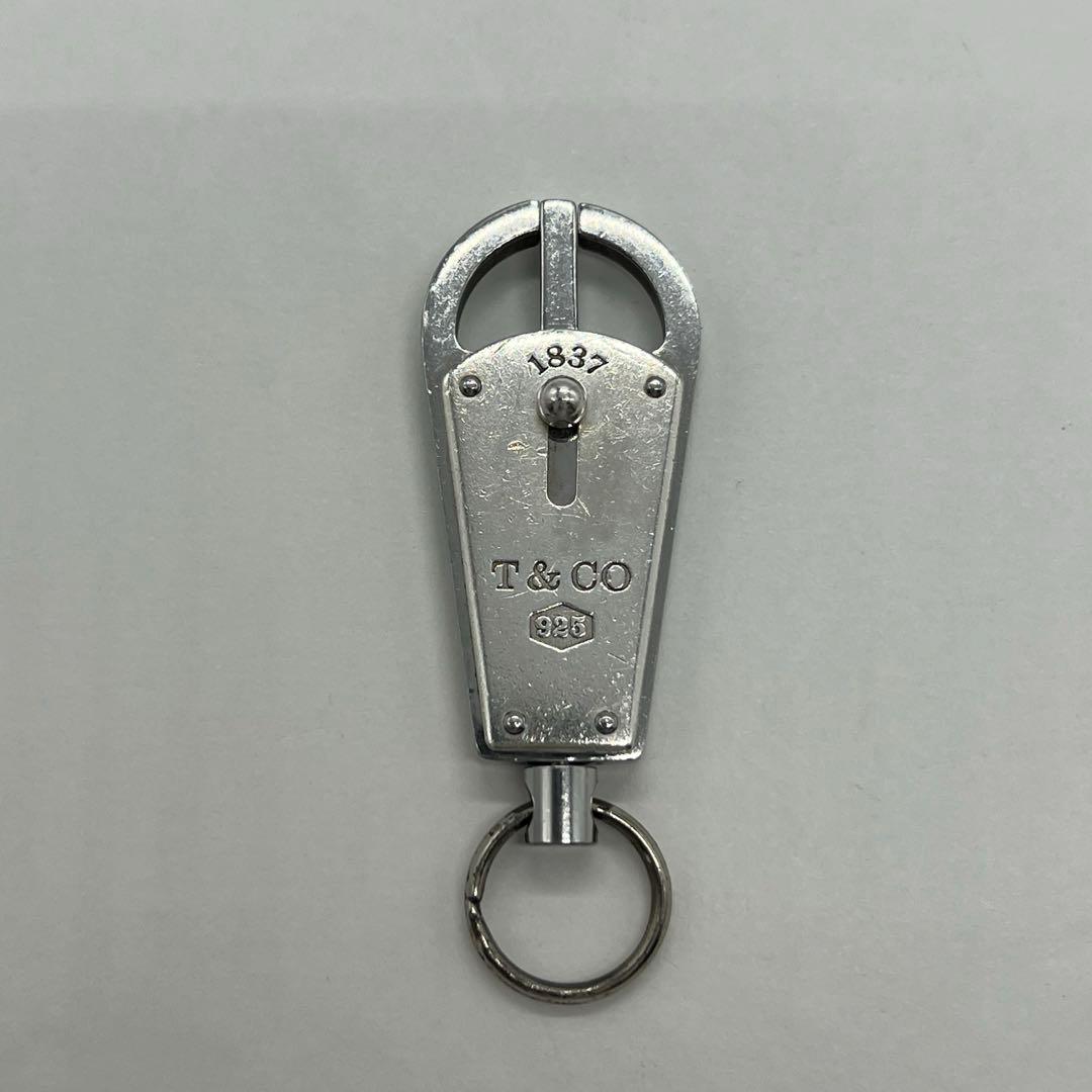 ティファニー TIFFANY 1837 バレット キーリング キーホルダー SV
