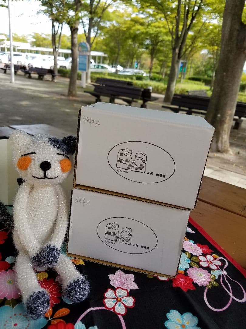 湯布院 工房輪葉葉 わはは 招き猫