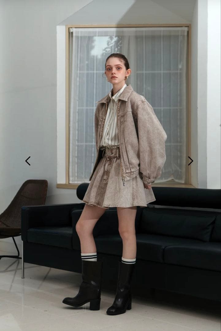 【THETOE】Olympia Denim Skirt サイズM