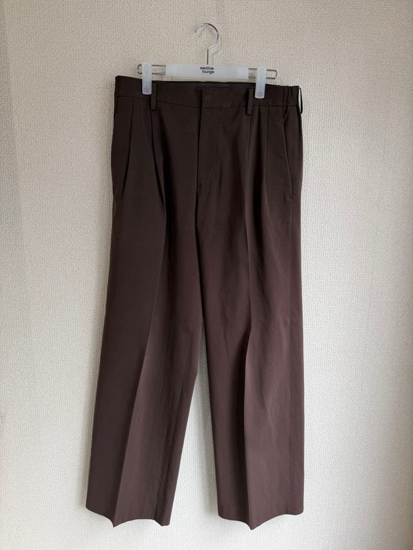 パンツ irenisa TWO TUCKS WIDE TROUSERS