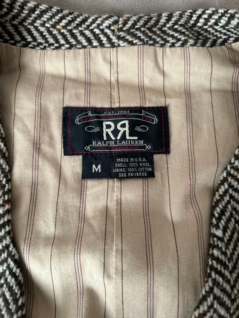 超希少　90s 三つ星タグ　RRL ウールツイード　ベスト