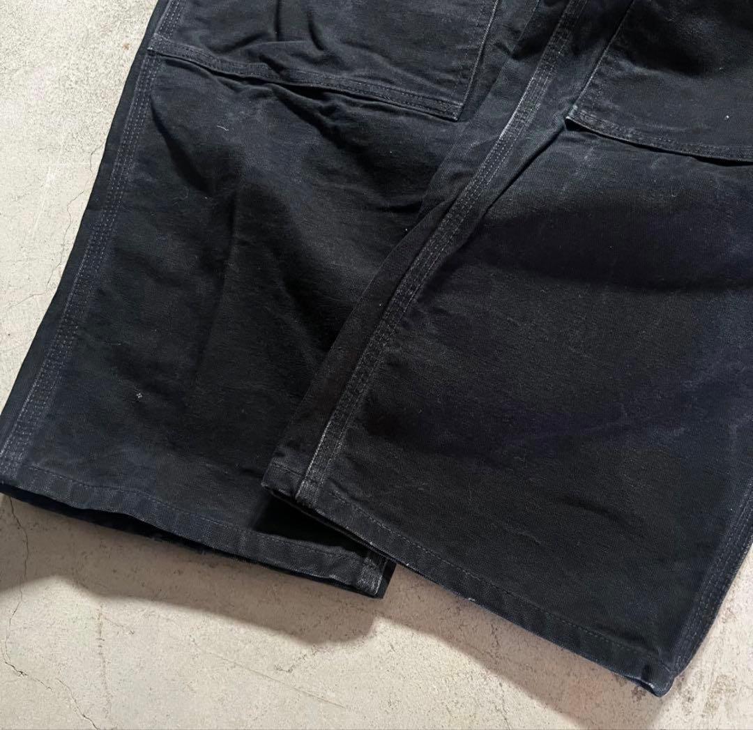 希少サイズ 90s USA製 カーハート ダブルニー B01 BLK