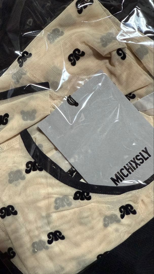 MICHIXSLY SHEER MOTIF トップス
