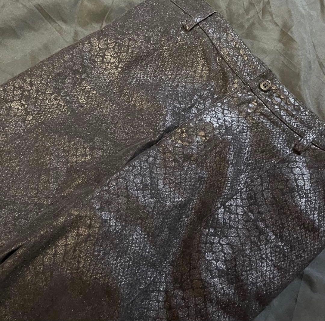 00s パイソン コーティング パンツ y2k 平成 お兄系 V系 アーカイブ