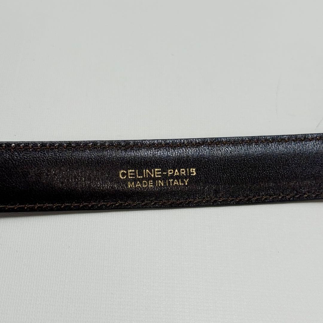 ✨良品✨セリーヌ ベルト 馬車金具 ゴールド金具 男女兼用 新品ベルト レザー
