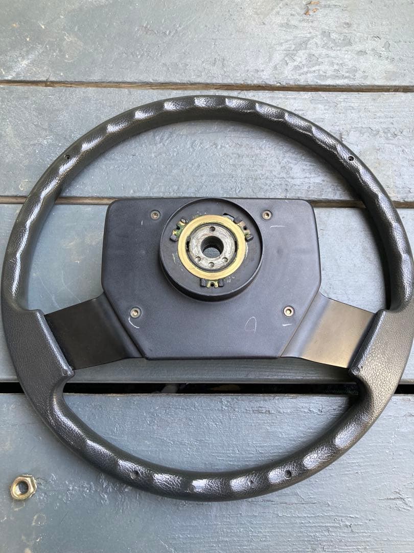 ランドクルーザー 60 純正ハンドル　エアバック無 　グレー　美品　当時物