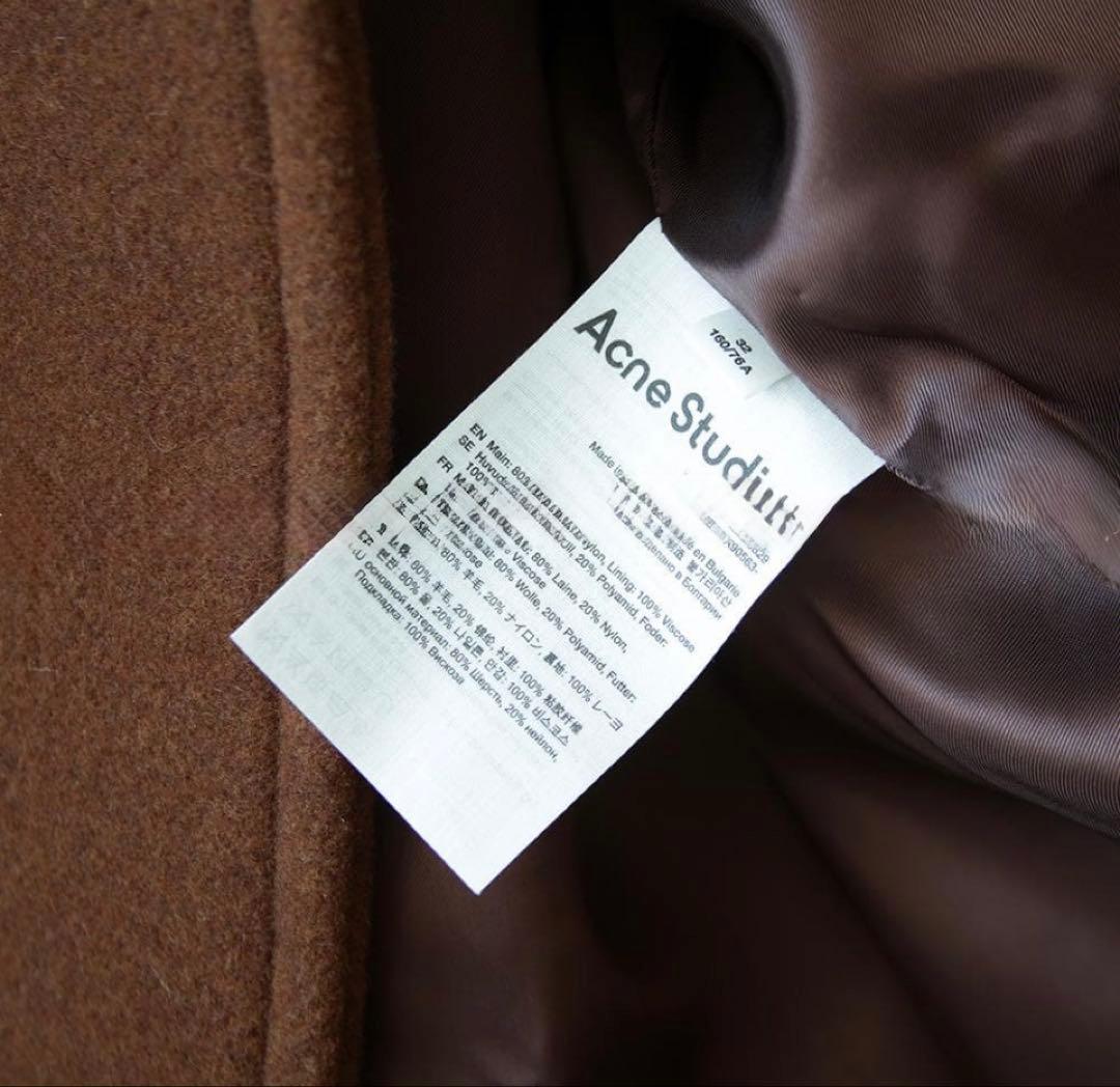 ACNE STUDIOS ダブルブレスト オーバーサイズ ウール コート アクネ