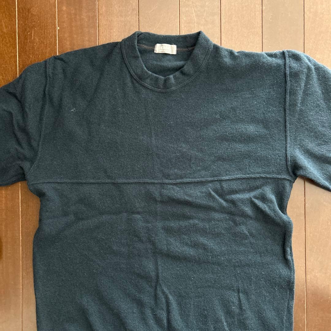 コムデギャルソン　ダークブルー クルーネック セーター