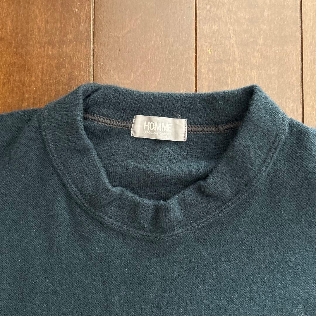 コムデギャルソン　ダークブルー クルーネック セーター