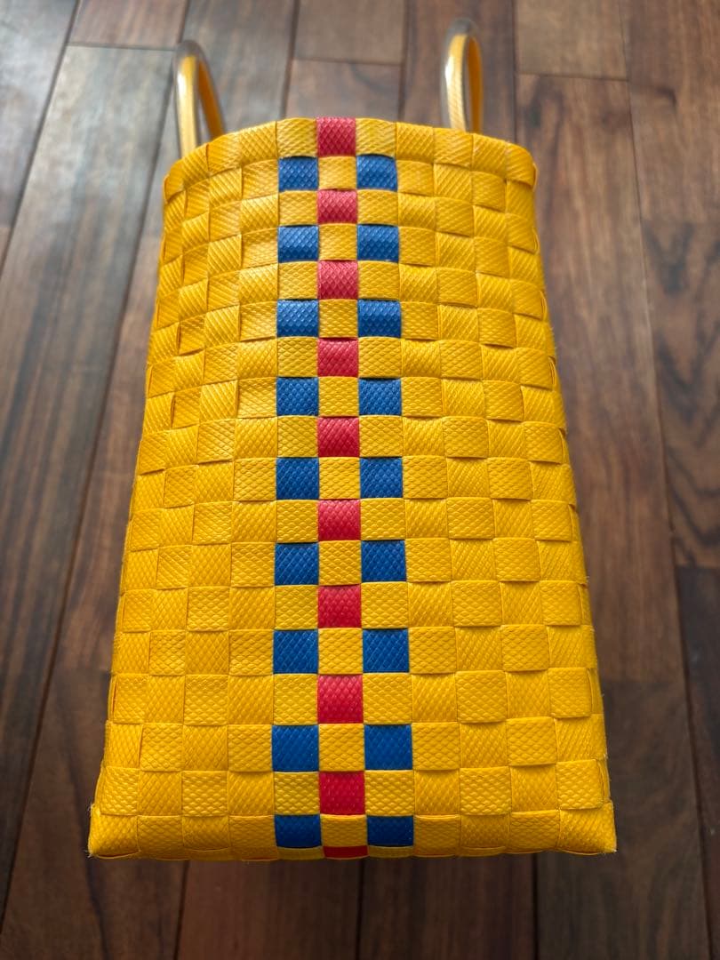 マルニフラワーマーケット　カゴバック　黄色　イエロー