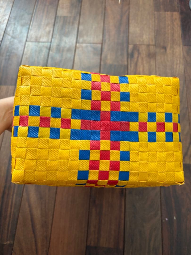 マルニフラワーマーケット　カゴバック　黄色　イエロー