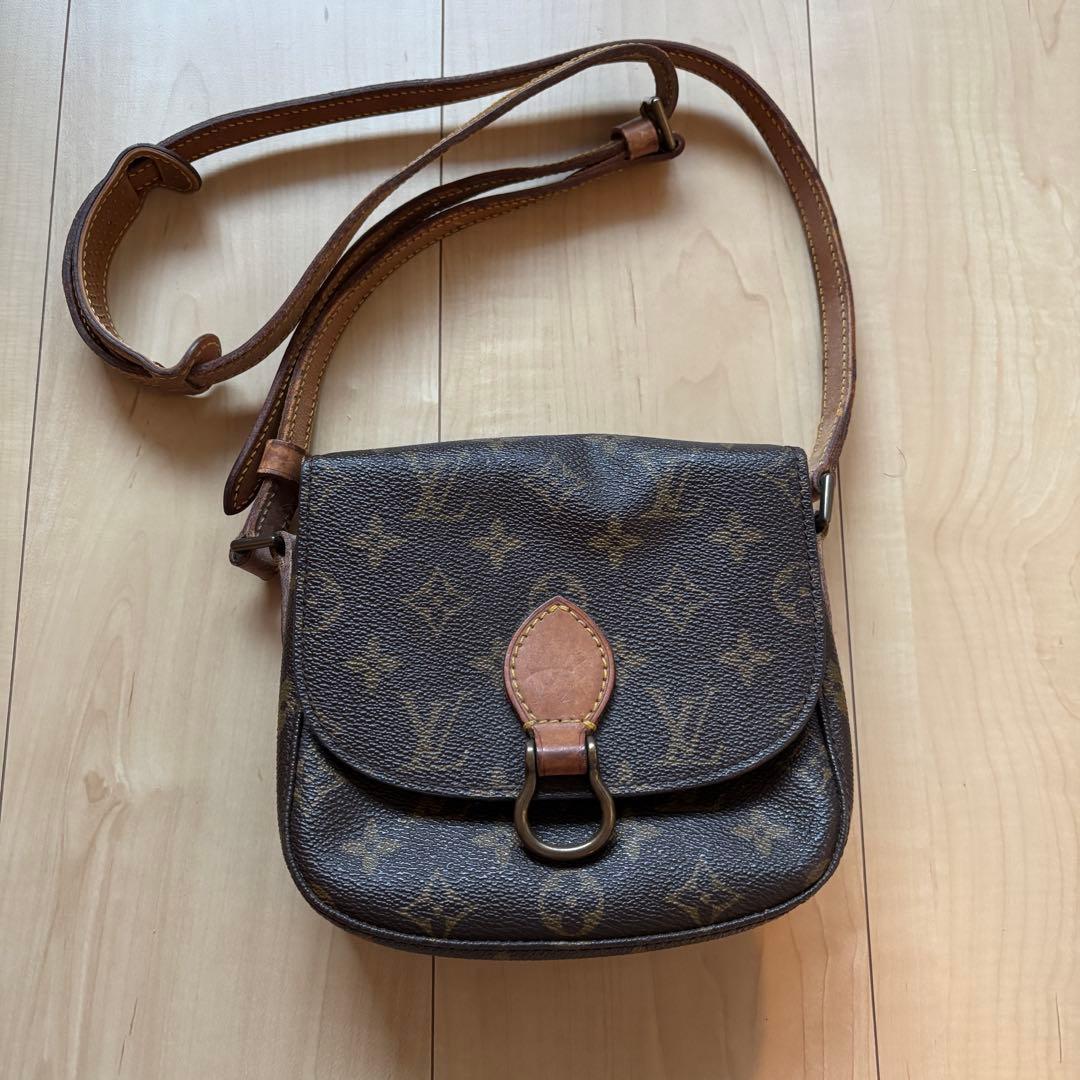 LOUIS VUITTON サンクルー ショルダーバッグ モノグラム レザー 鞄