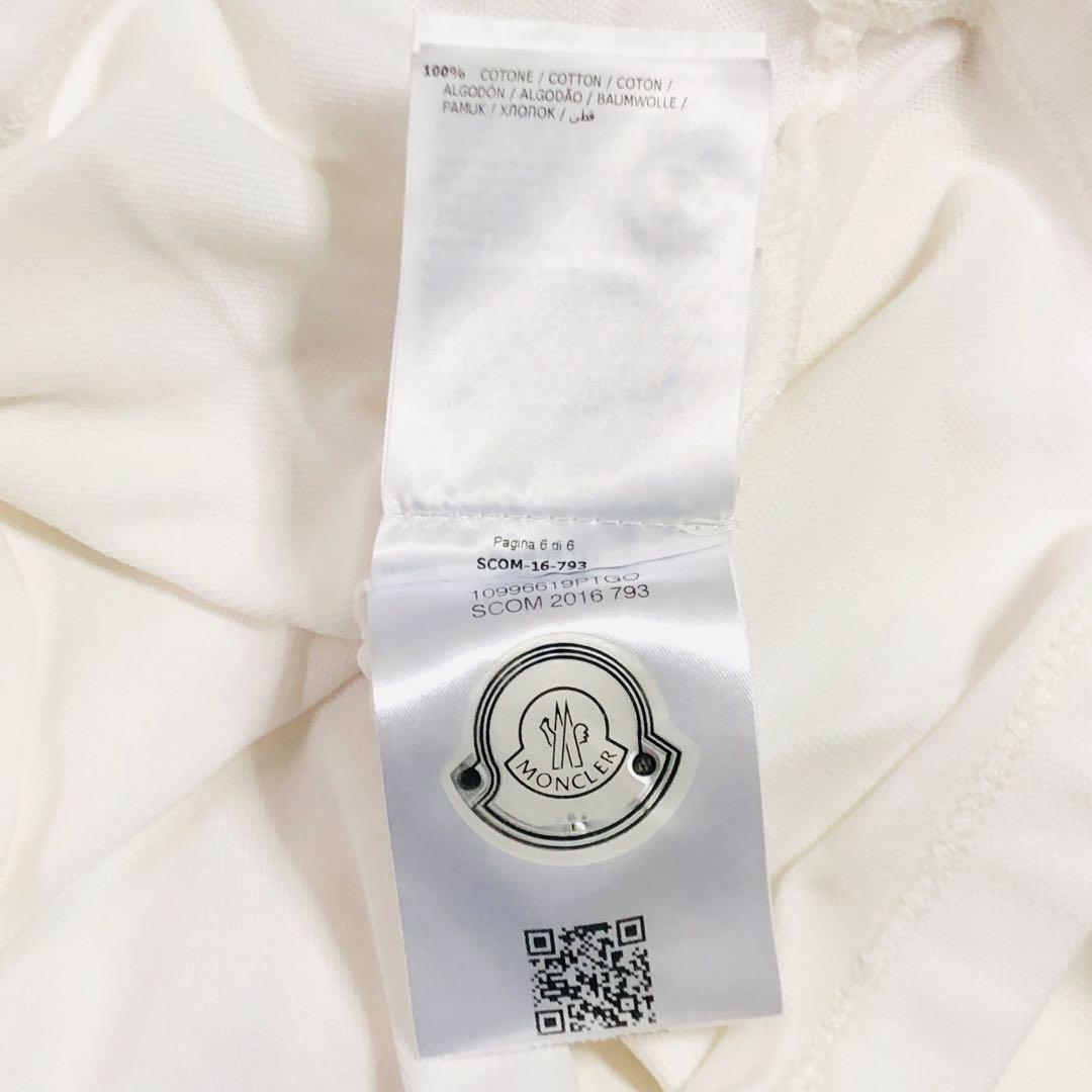 【人気デザイン】モンクレール バイカラー ワンポイント刺繍ロゴ 半袖ポロシャツ