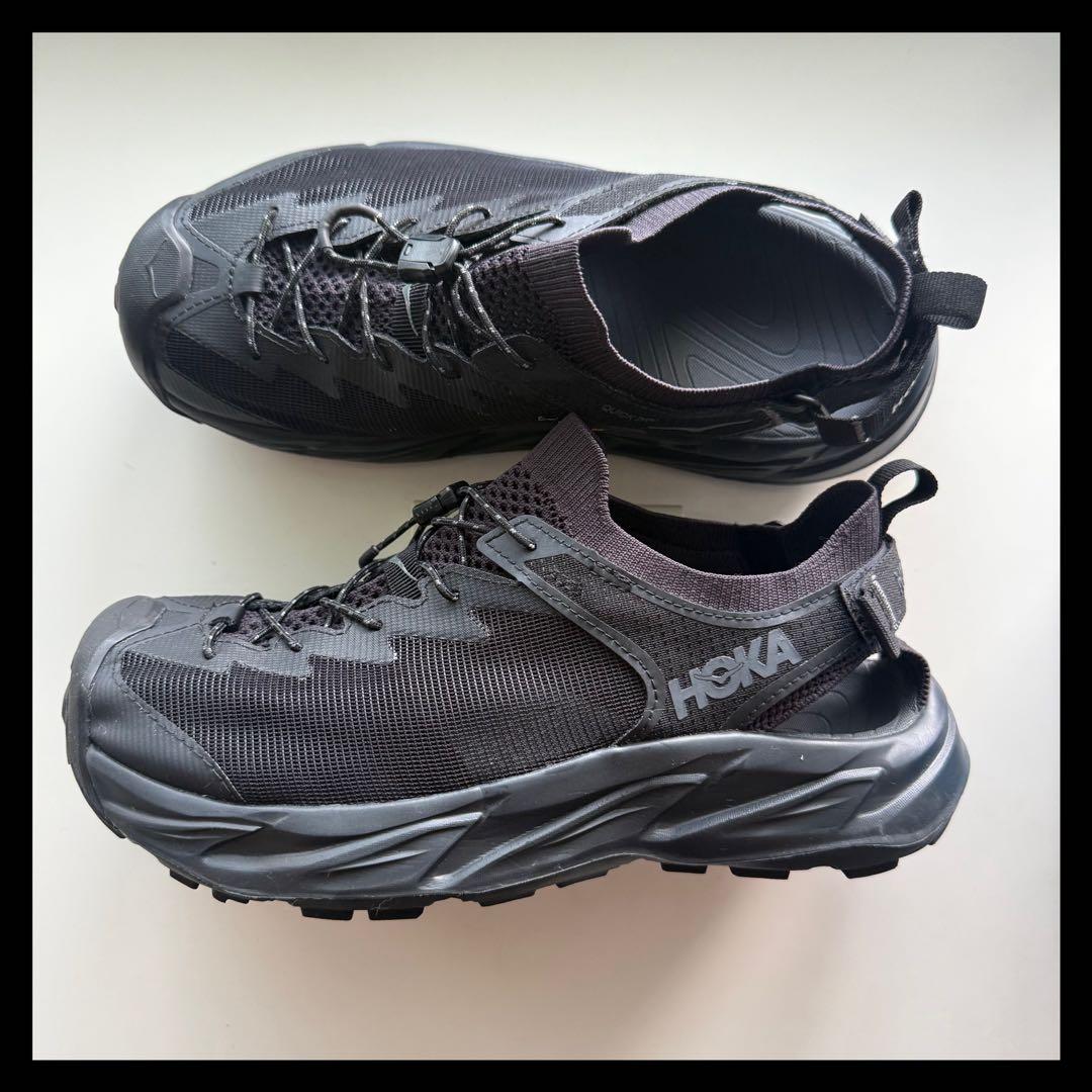 【値下げ、美品、未使用に近い】HOKA HOPARA2 ブラック 27cm