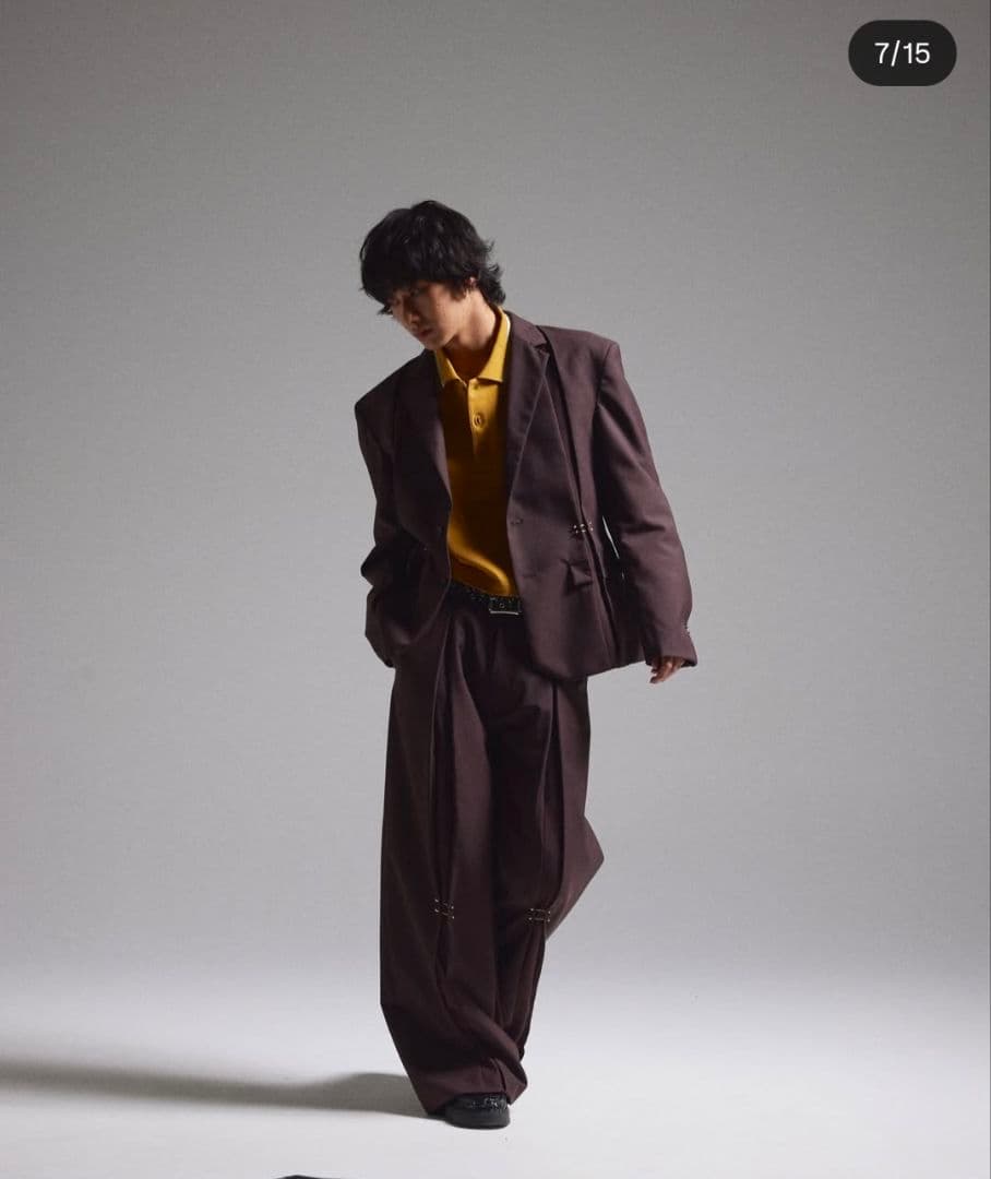 GRANCY ピアスデザインタックテーラードジャケット