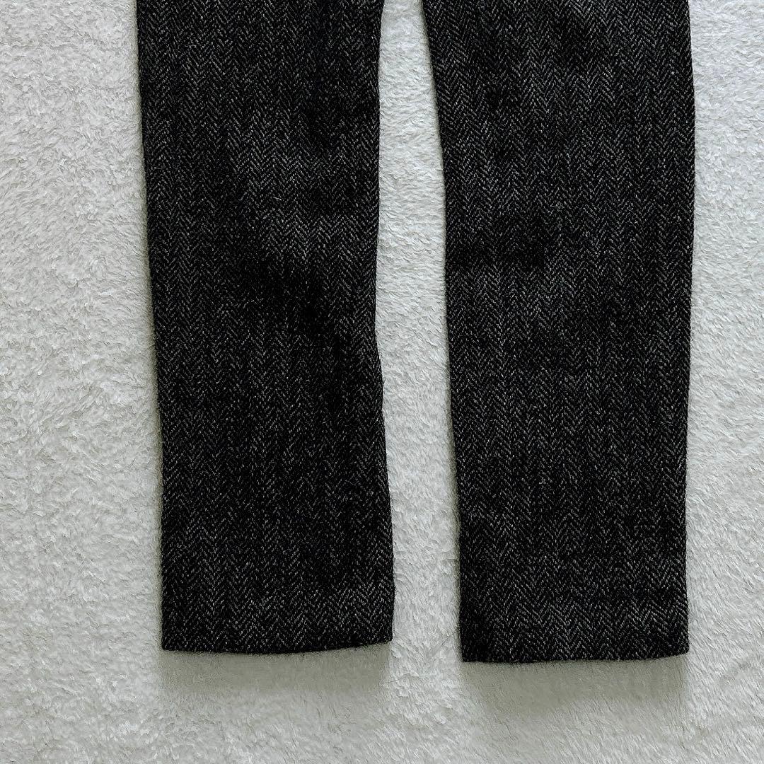 BEAMS Harris Tweed ウールスラックス　ヘリンボーン　厚手　冬