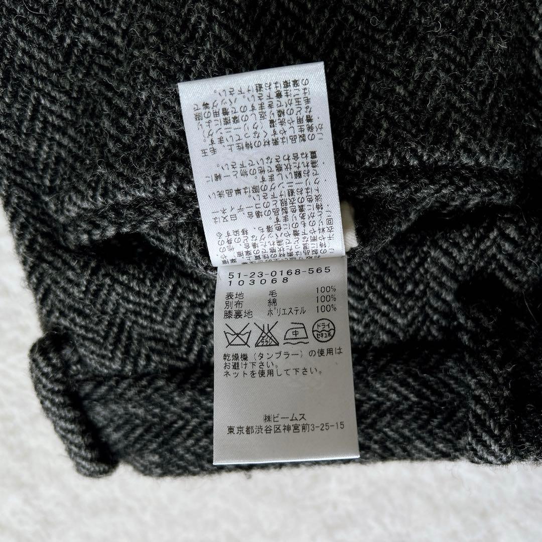 BEAMS Harris Tweed ウールスラックス　ヘリンボーン　厚手　冬
