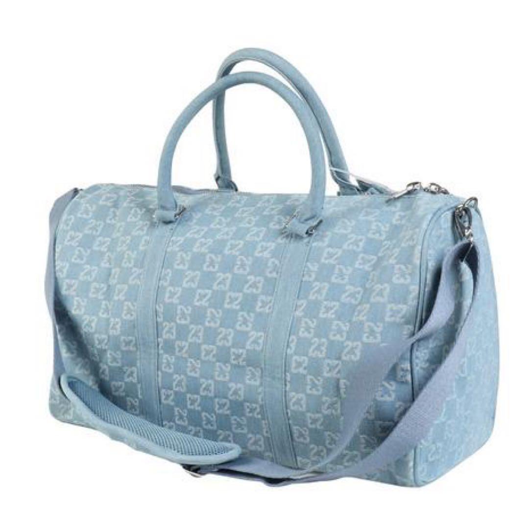 【完売品】SALE ジョーダンJORDANモノグラムダッフルバッグ ライトブルー