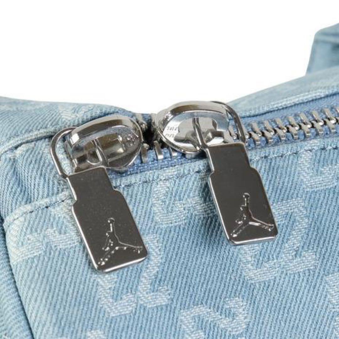 【完売品】SALE ジョーダンJORDANモノグラムダッフルバッグ ライトブルー