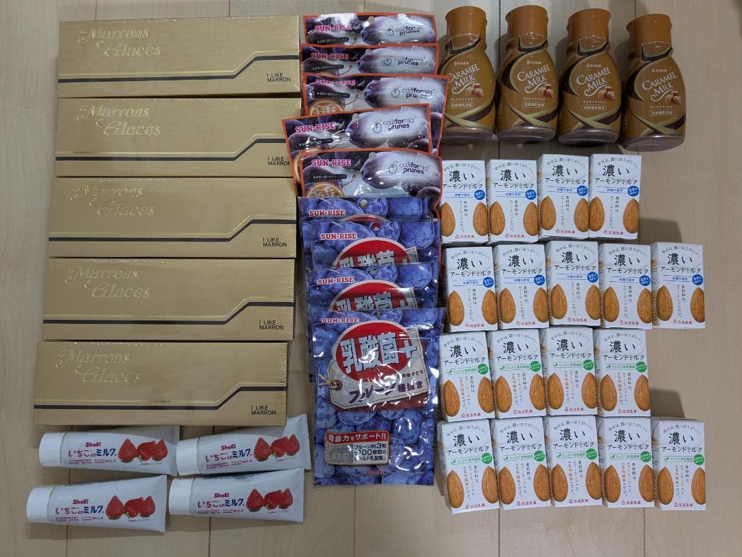 ▼新品未開封♪正栄食品 株主優待品　マロングラッセ プルーンアーモンドミルク等▲