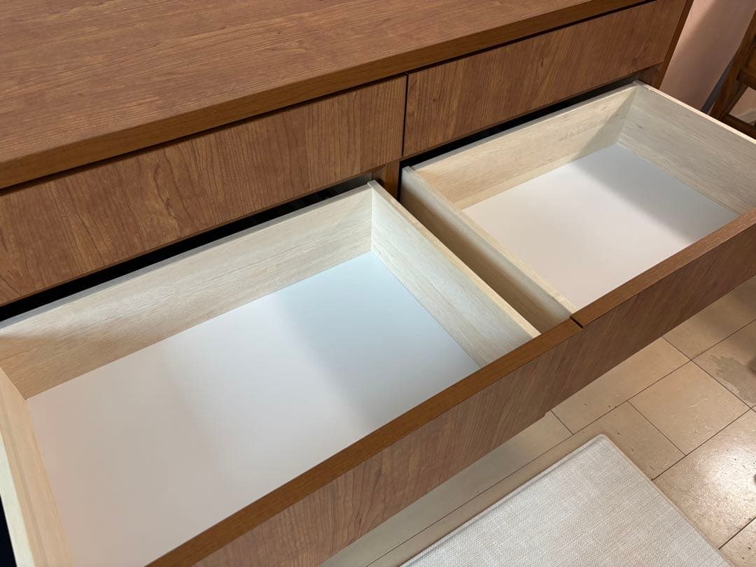 幅120cm LOWYA 木製チェスト 収納棚 北欧 アルダー 梱包たのメル便