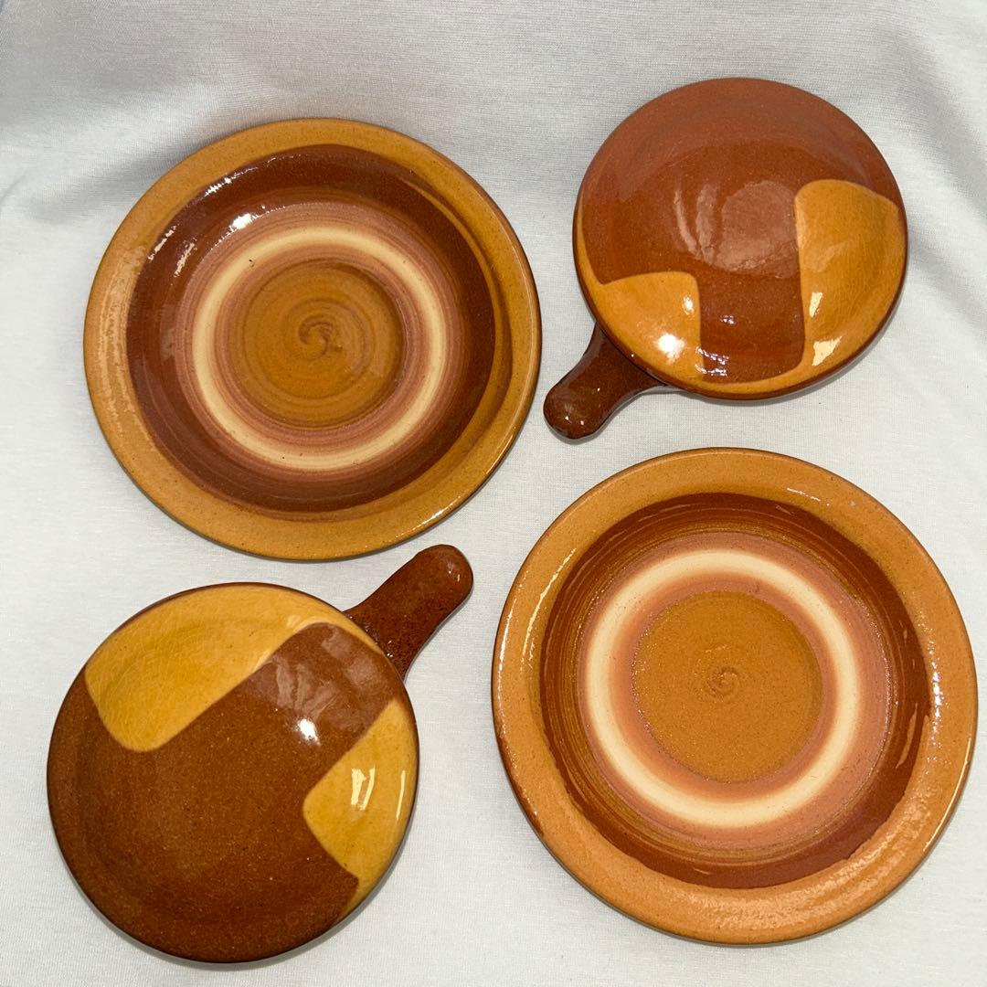 エッグベーカー　湯町窯　2個　民藝　スリップウェア