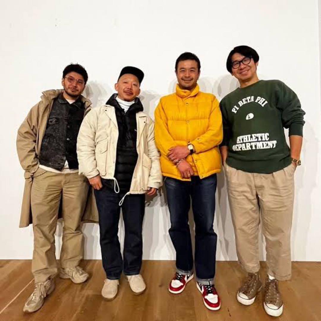 美品 70s 茶タグ ノースフェイス ダウンベスト イエロー 黄色 L 藤原着