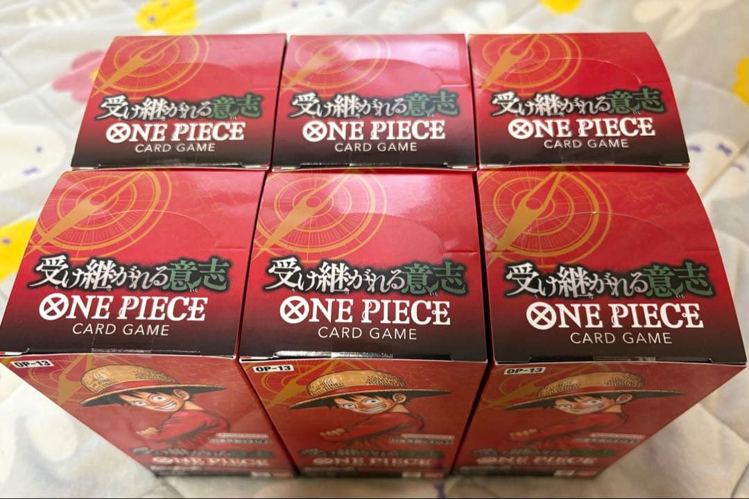 受け継がれる意志 新品未開封 テープ付き 6BOX ワンピースカードゲーム