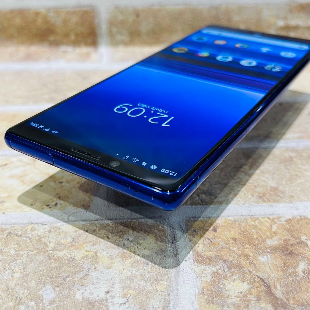 SIMフリー Xperia 1 64GB パープル 電池良好