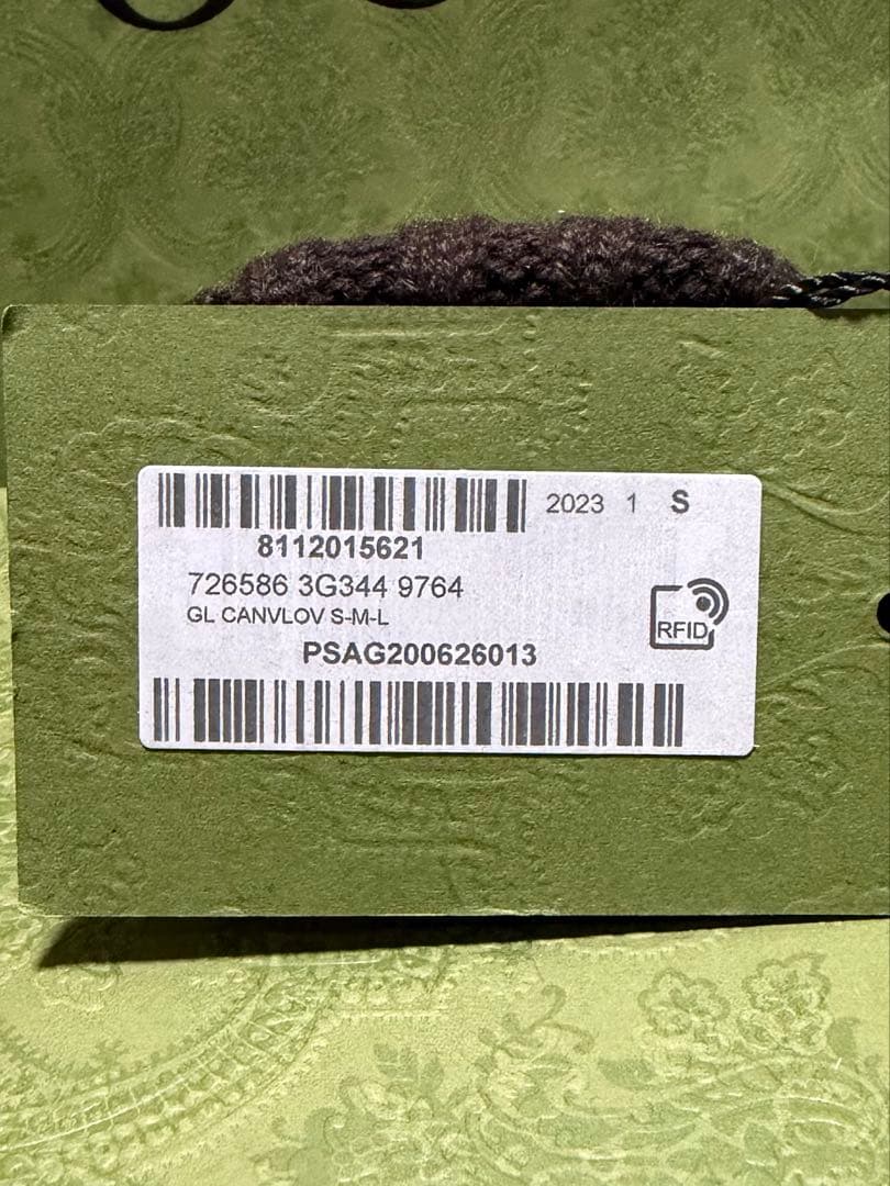 新品 GUCCI グッチ GG カシミヤ フィンガーレス 手袋 スマホ可 S