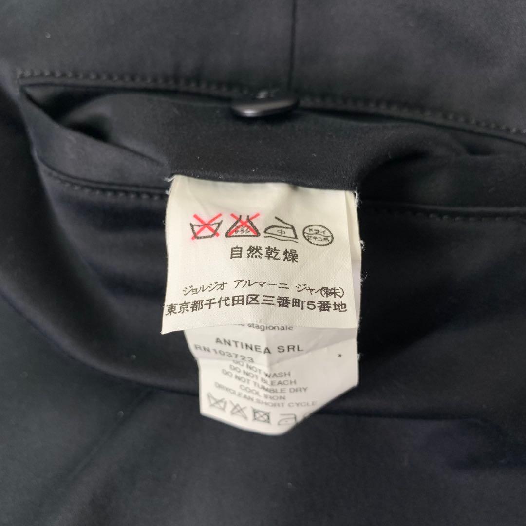 00s エンポリオアルマーニ コットンパンツ 52 イタリア製 スリット 黒