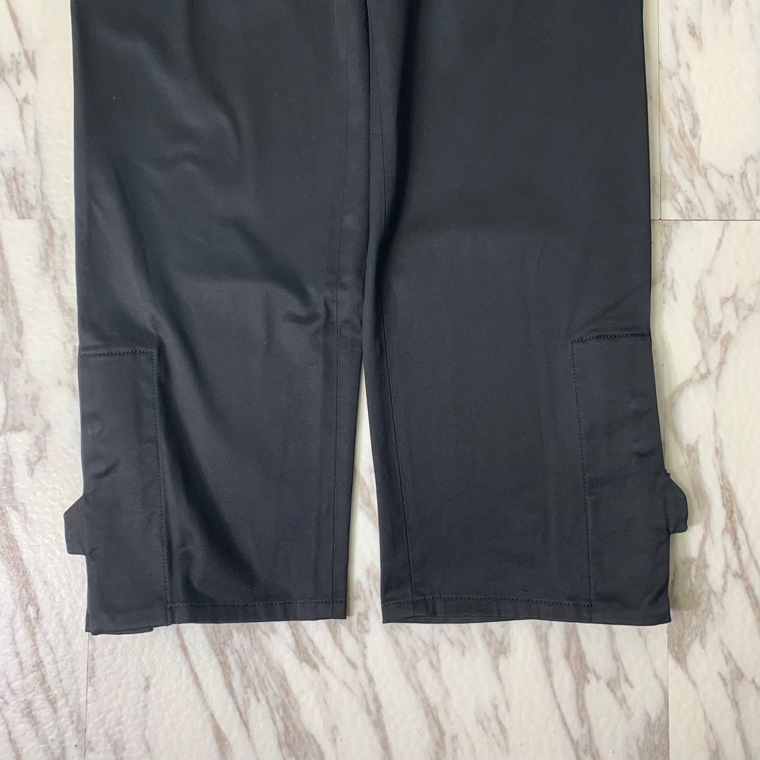 00s エンポリオアルマーニ コットンパンツ 52 イタリア製 スリット 黒