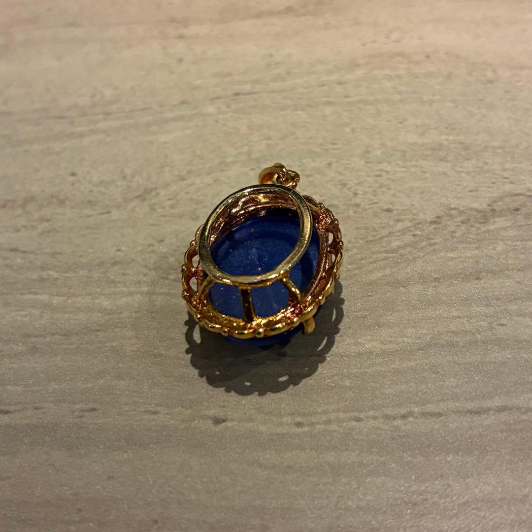 ペンダントトップ　ブルー　ストーン　ネックレス　ペンダント