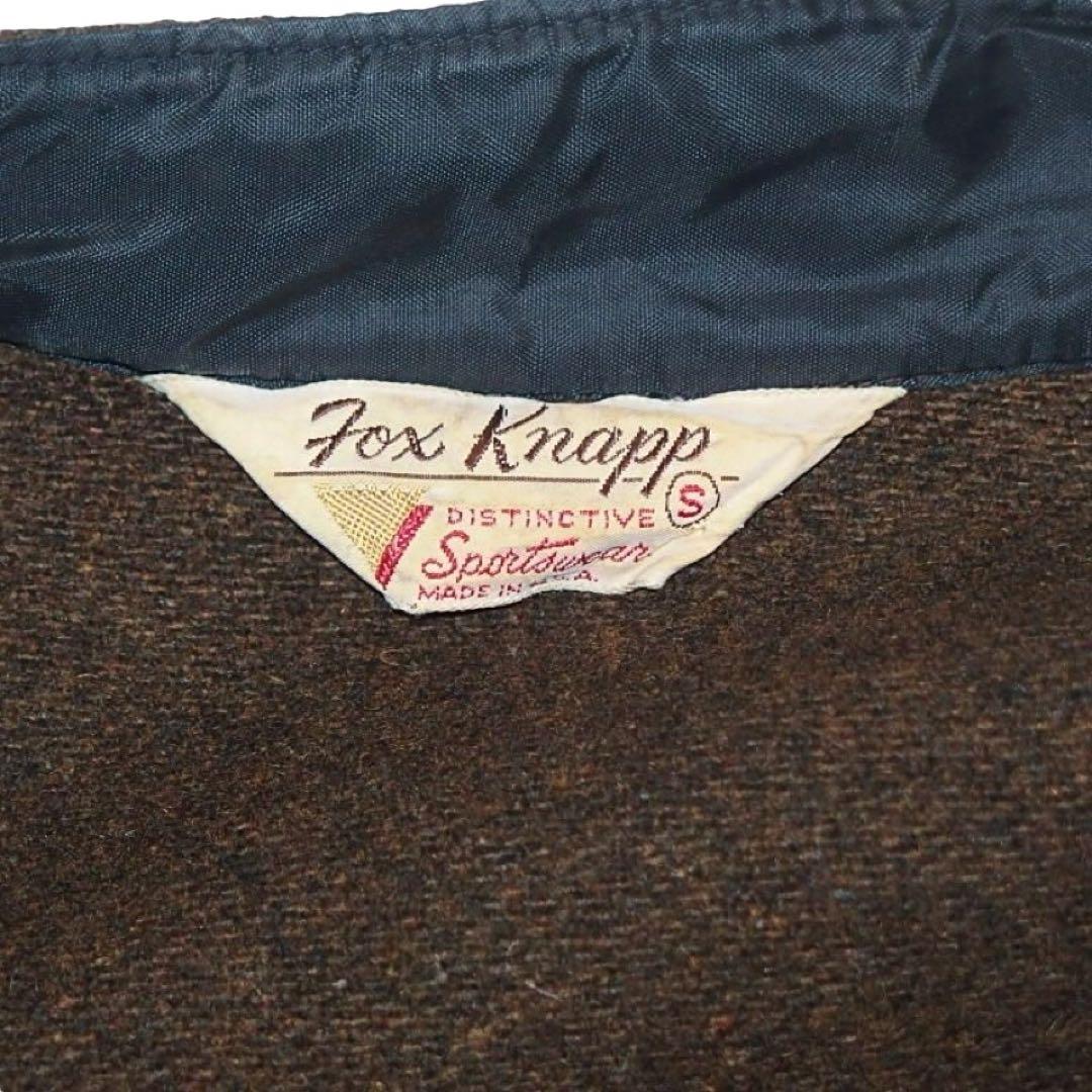 ▪️60s FOX KNAPP ビンテージ ジャケット スタンドカラー ウール