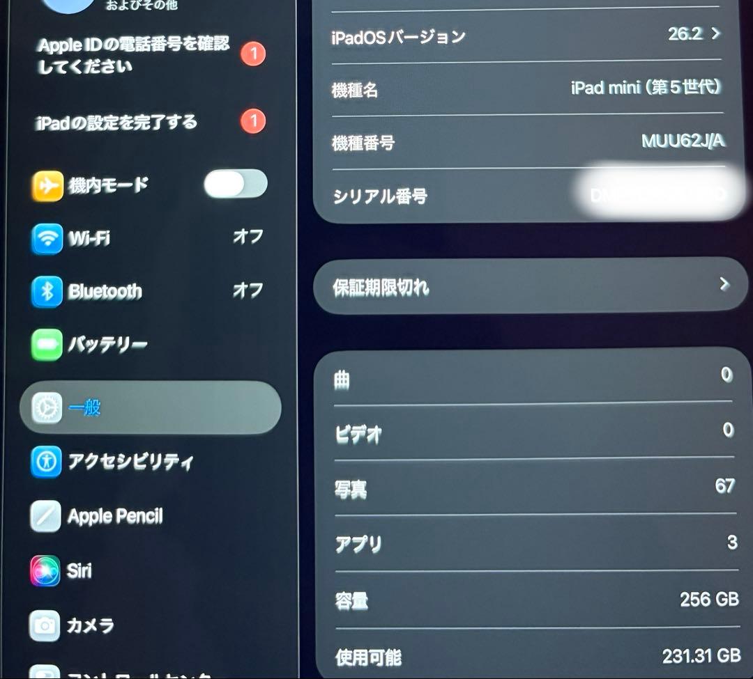 iPad mini 第5世代256GB Wi-Fi ゴールド