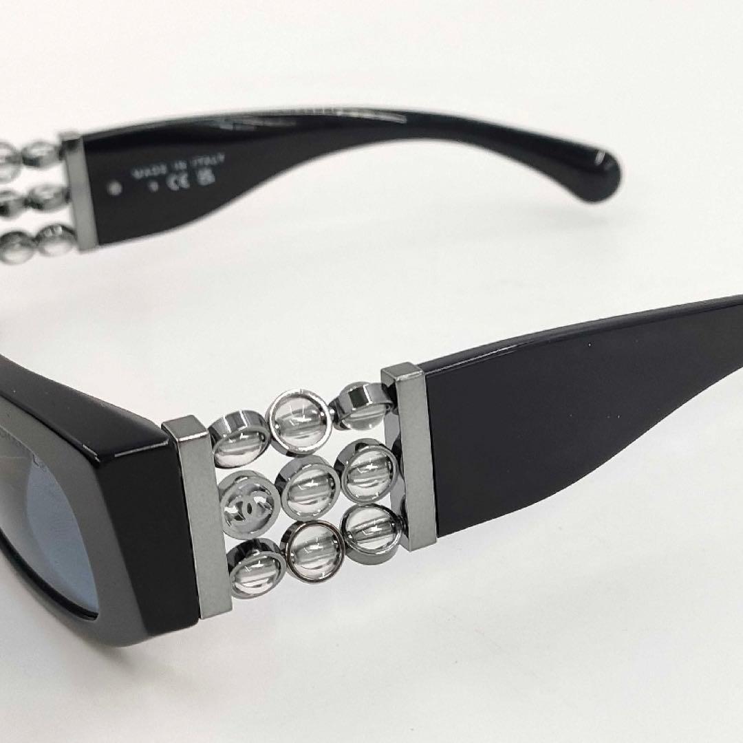 極美品✨CHANEL シャネル　オーバルシェイプ　ブラック　5544-A