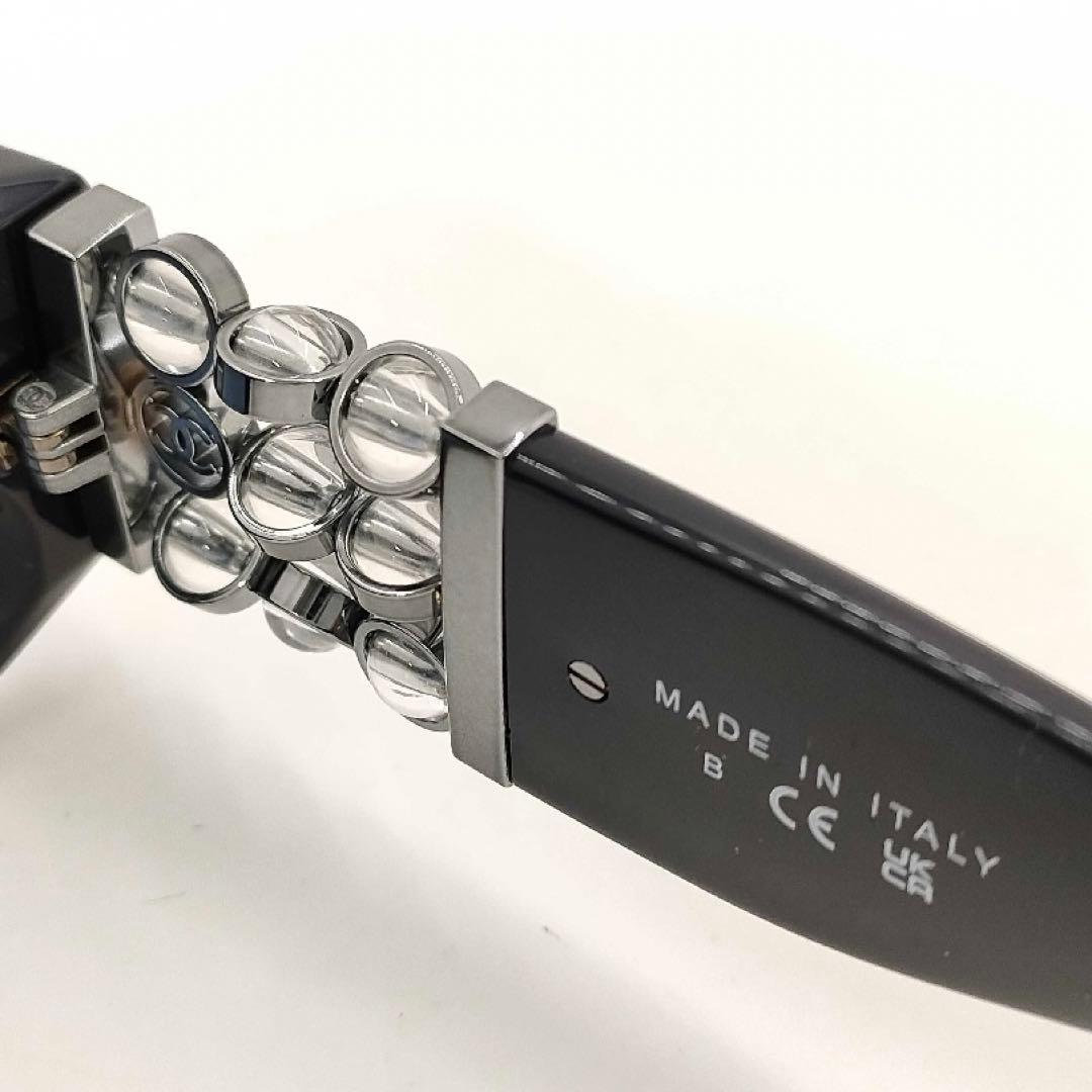 極美品✨CHANEL シャネル　オーバルシェイプ　ブラック　5544-A