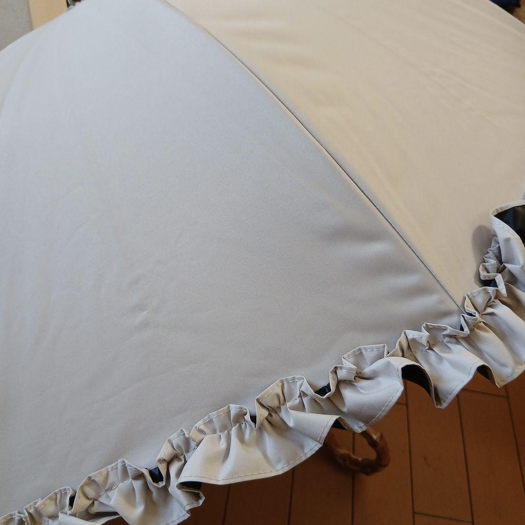 芦屋ロサブラン　Rose Blanc フリル付き日傘