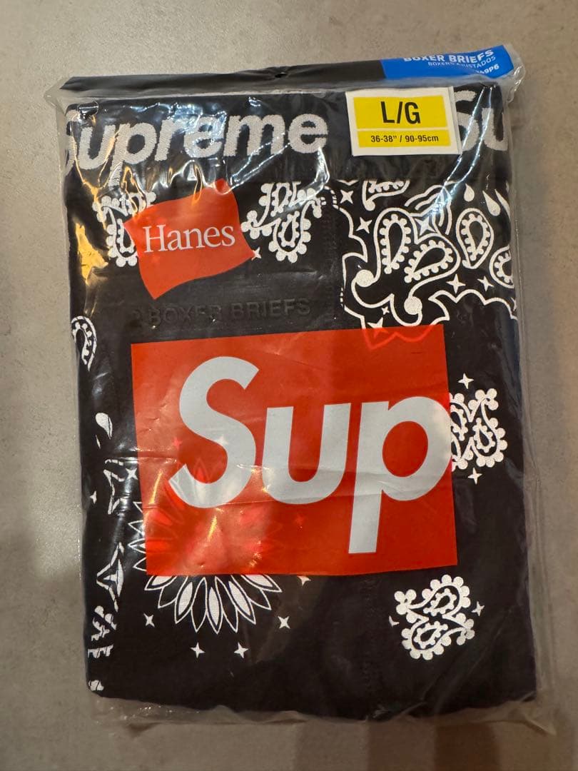 最安supreme Hanes boxer briefs 2pack バンダナ