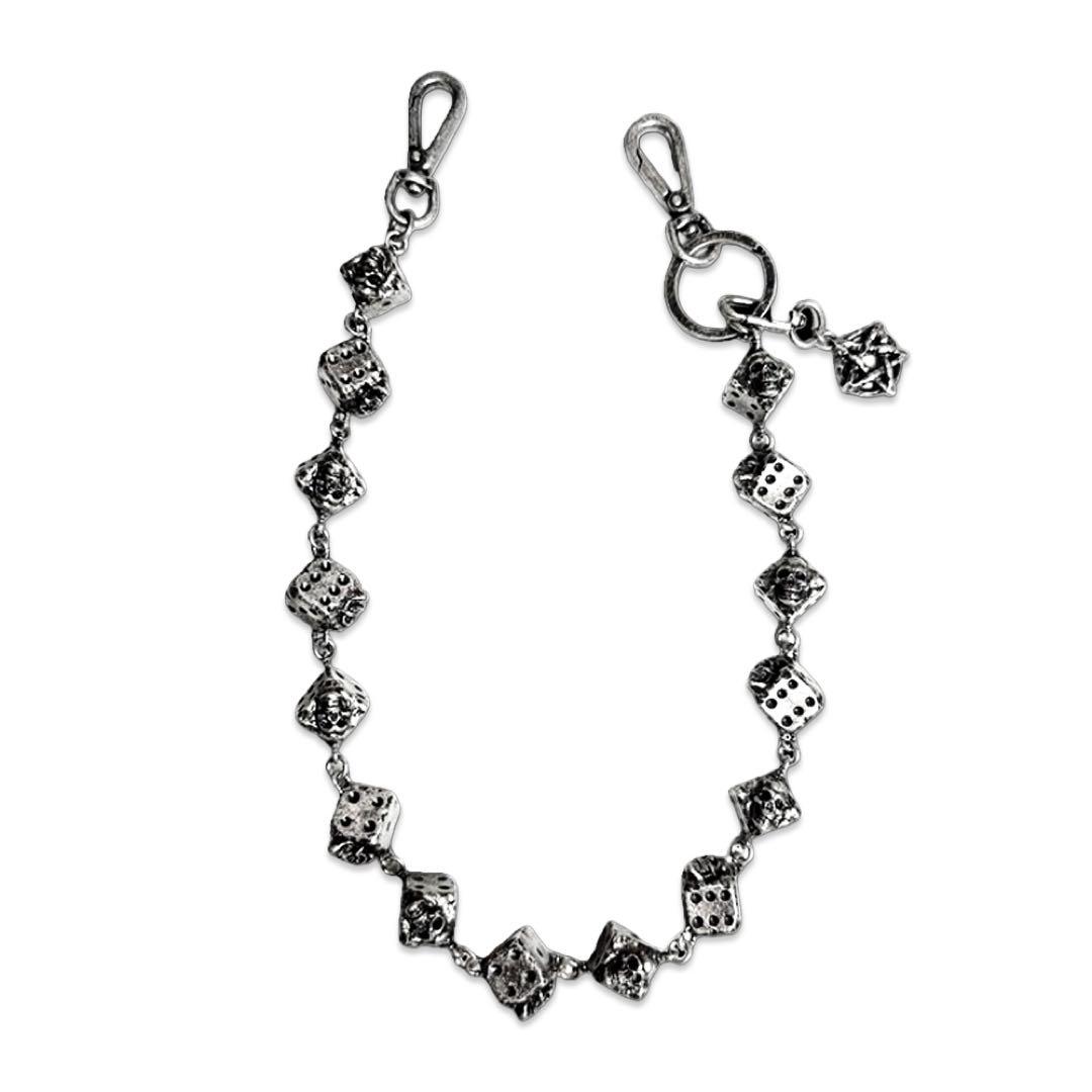 小物 emostanceclub skull dice wallet chain