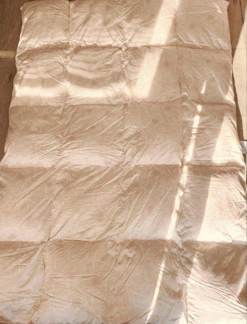 ハンガリー羽毛布団掛け布団ホワイトグースダウン　シングルロング