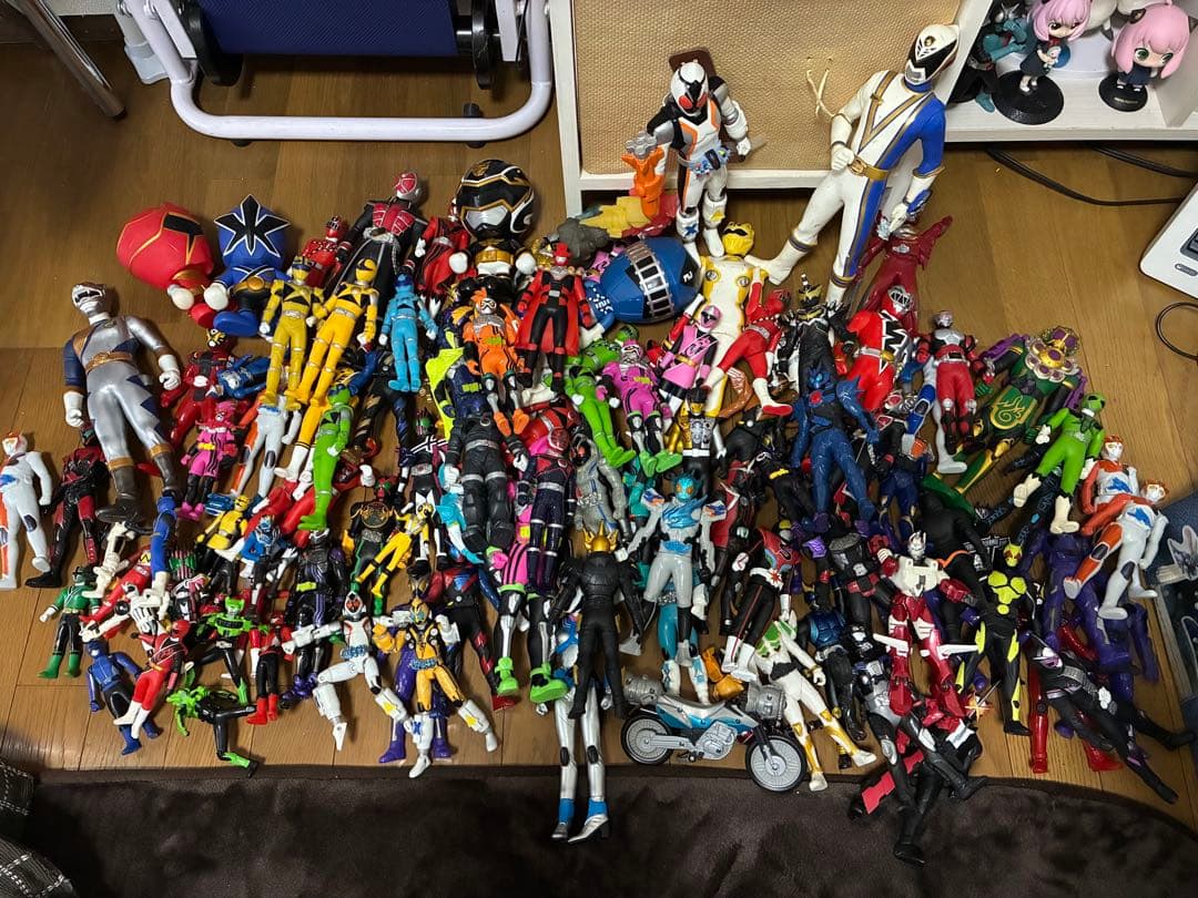 仮面ライダー 戦隊　フィギュア セット ソフビ　120以上