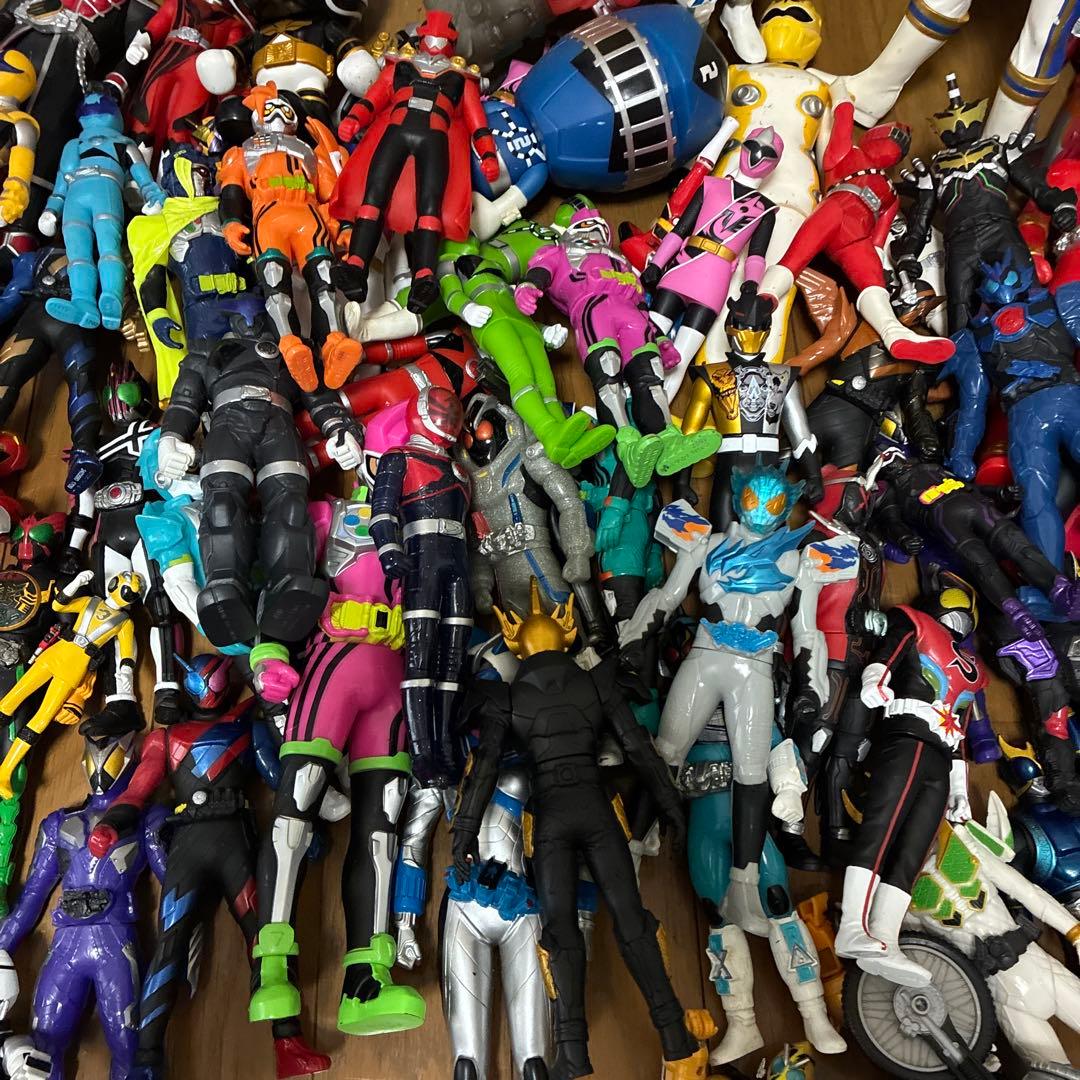 仮面ライダー 戦隊　フィギュア セット ソフビ　120以上