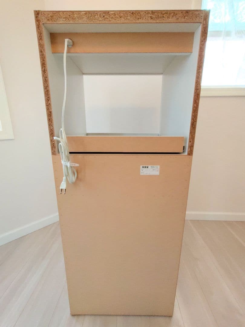 ホワイト レンジボード 高さ約117cm