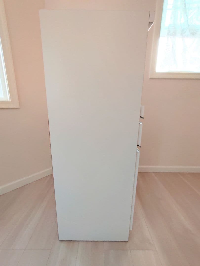 ホワイト レンジボード 高さ約117cm